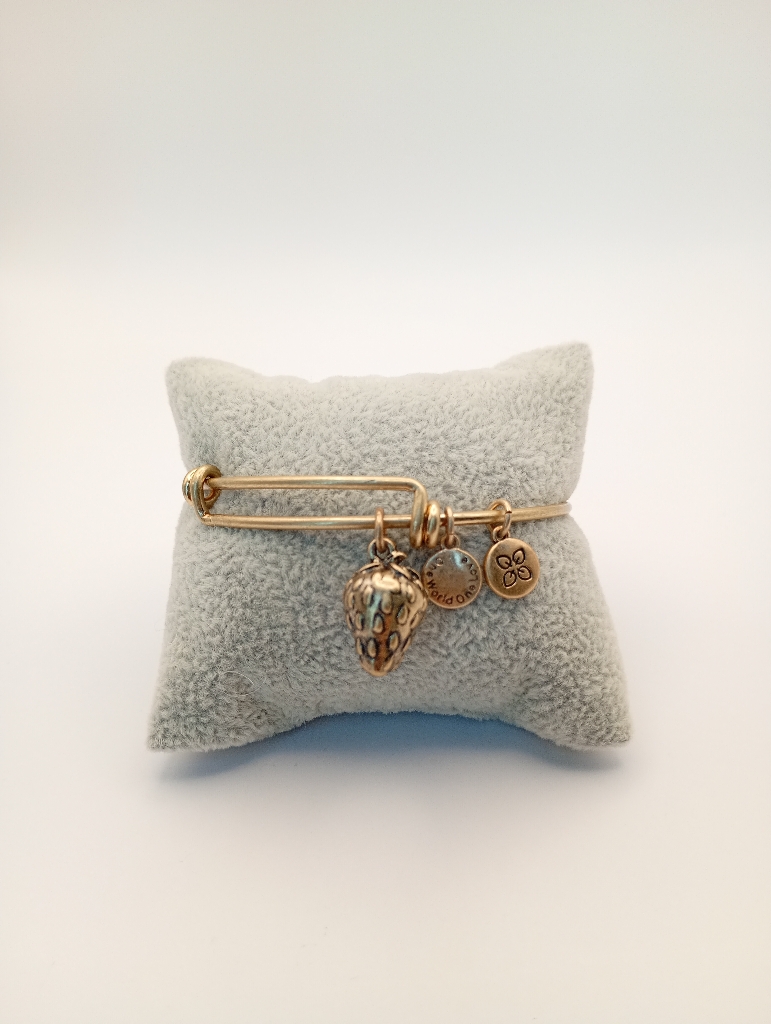 Urban Leaves ULFR002VG Bracelet Charm Gold Metal Bangle Strawberry Gold Unisex - Image 4