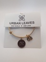 URBAN LEAVES ULIN013VG Bracelet Charm Gold Metal Bangle Letter M Gold Tone Unisex - Image 6
