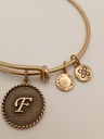 Urban Leaves ULIN006VG Bracelet Bangle Gold Metal Bangle Letter F Vintage Gold Unisex - Image 3