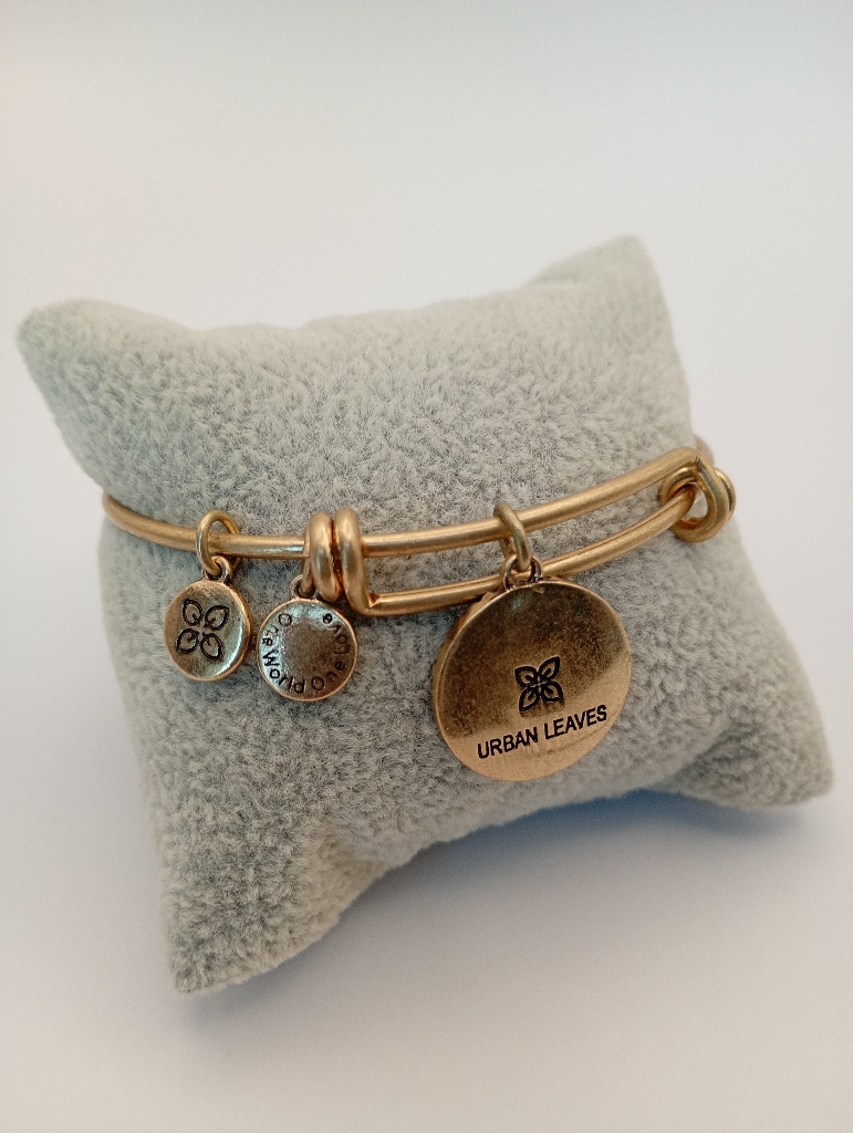 Urban Leaves ULIN006VG Bracelet Bangle Gold Metal Bangle Letter F Vintage Gold Unisex - Image 4