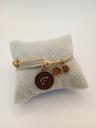 Urban Leaves ULIN006VG Bracelet Bangle Gold Metal Bangle Letter F Vintage Gold Unisex - Image 5