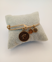 Urban Leaves ULIN006VG Bracelet Bangle Gold Metal Bangle Letter F Vintage Gold Unisex - Image 5