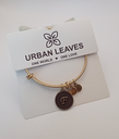 Urban Leaves ULIN006VG Bracelet Bangle Gold Metal Bangle Letter F Vintage Gold Unisex - Image 6
