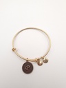Urban Leaves ULIN016VG Bracelet Charm Gold Metal Bangle Letter P Vintage Gold Women - Image 1