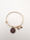 Urban Leaves ULIN016VG Bracelet Charm Gold Metal Bangle Letter P Vintage Gold Women - Image 1