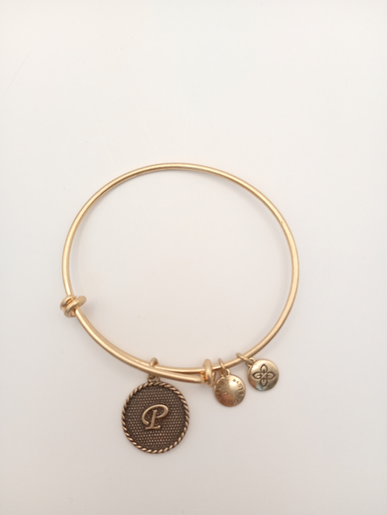 Urban Leaves ULIN016VG Bracelet Charm Gold Metal Bangle Letter P Vintage Gold Women - Image 2