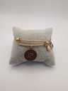 Urban Leaves ULIN016VG Bracelet Charm Gold Metal Bangle Letter P Vintage Gold Women - Image 4