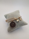 Urban Leaves ULIN016VG Bracelet Charm Gold Metal Bangle Letter P Vintage Gold Women - Image 5