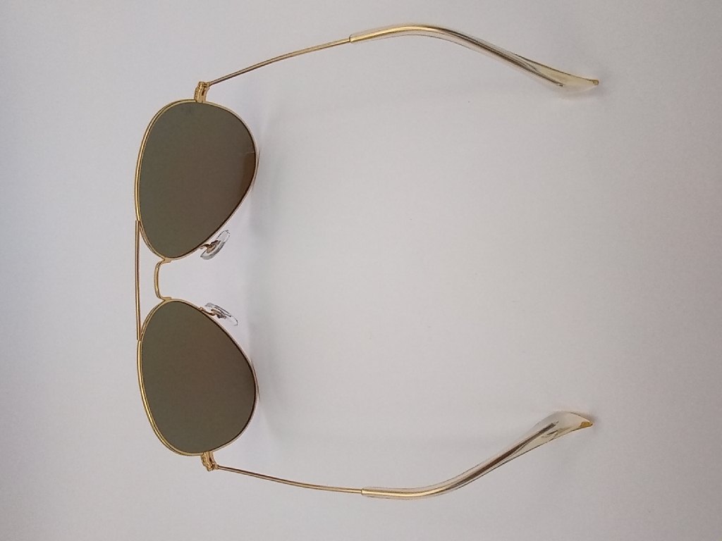 LUX-LENSES LTD SG17SUPB1013BLUSIL Sunglasses Unisex Blue Aviator Gold Metal - Image 3