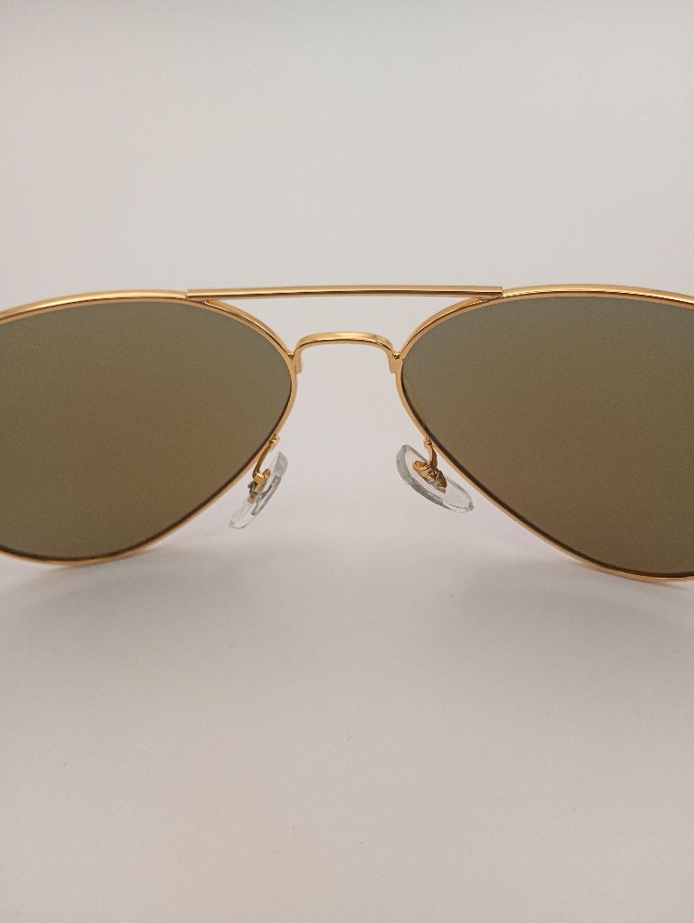LUX-LENSES LTD SG17SUPB1013BLUSIL Sunglasses Unisex Blue Aviator Gold Metal - Image 6