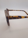 LUX-LENSED 3016BRNBRN Sunglasses Unisex Brown Round Brown Plastic - Image 5