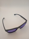 LUX-LENSED 2015BLUBLK Sunglasses Men Blue Mirrored Wrap Black Plastic - Image 2