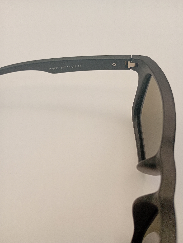 LUX-LENSED 2015BLUBLK Sunglasses Men Blue Mirrored Wrap Black Plastic - Image 5