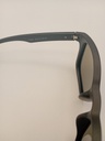 LUX-LENSED 2015BLUBLK Sunglasses Men Blue Mirrored Wrap Black Plastic - Image 5