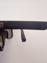 LUX-LENSED 2015BLUBLK Sunglasses Men Blue Mirrored Wrap Black Plastic - Image 6