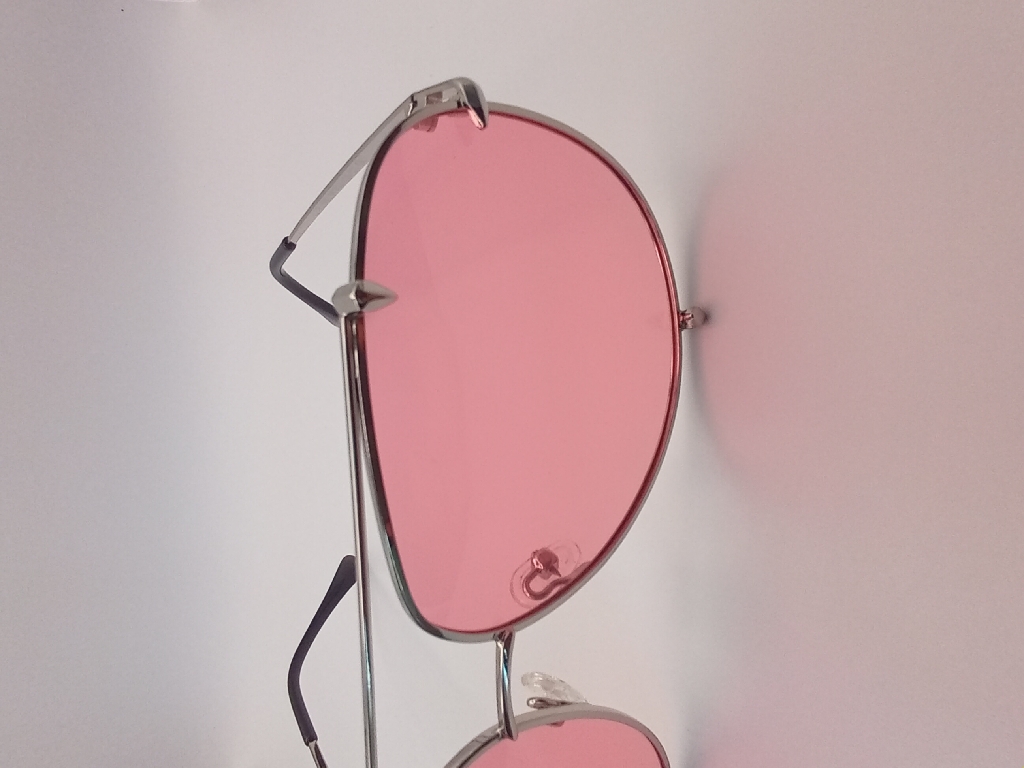 LUX-LENSED LTD 1034PNKSIL Sunglasses Unisex Pink Aviator Silver Metal, Plastic - Image 3