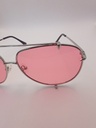 LUX-LENSED LTD 1034PNKSIL Sunglasses Unisex Pink Aviator Silver Metal, Plastic - Image 3