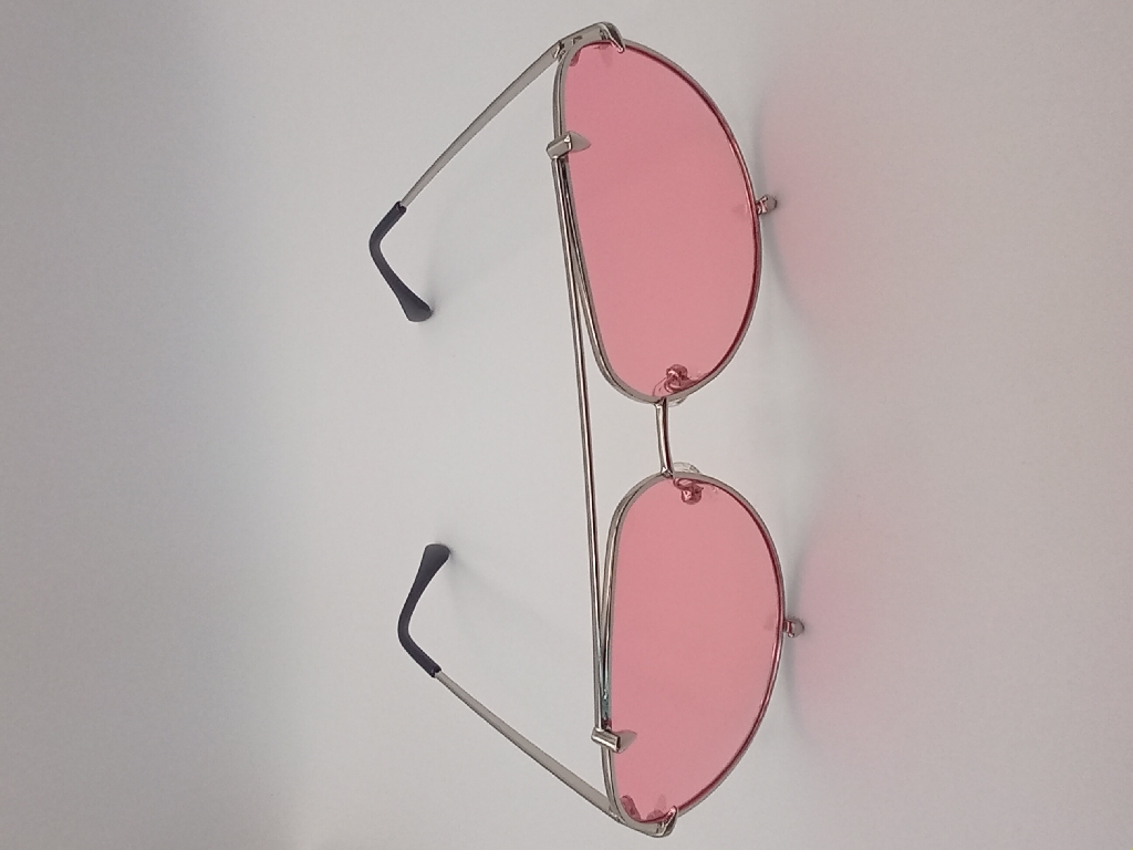LUX-LENSED LTD 1034PNKSIL Sunglasses Unisex Pink Aviator Silver Metal, Plastic - Image 5