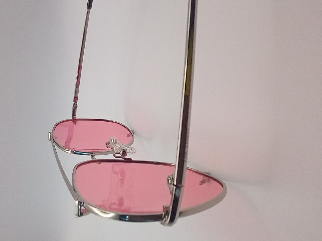 LUX-LENSED LTD 1034PNKSIL Sunglasses Unisex Pink Aviator Silver Metal, Plastic - Image 6