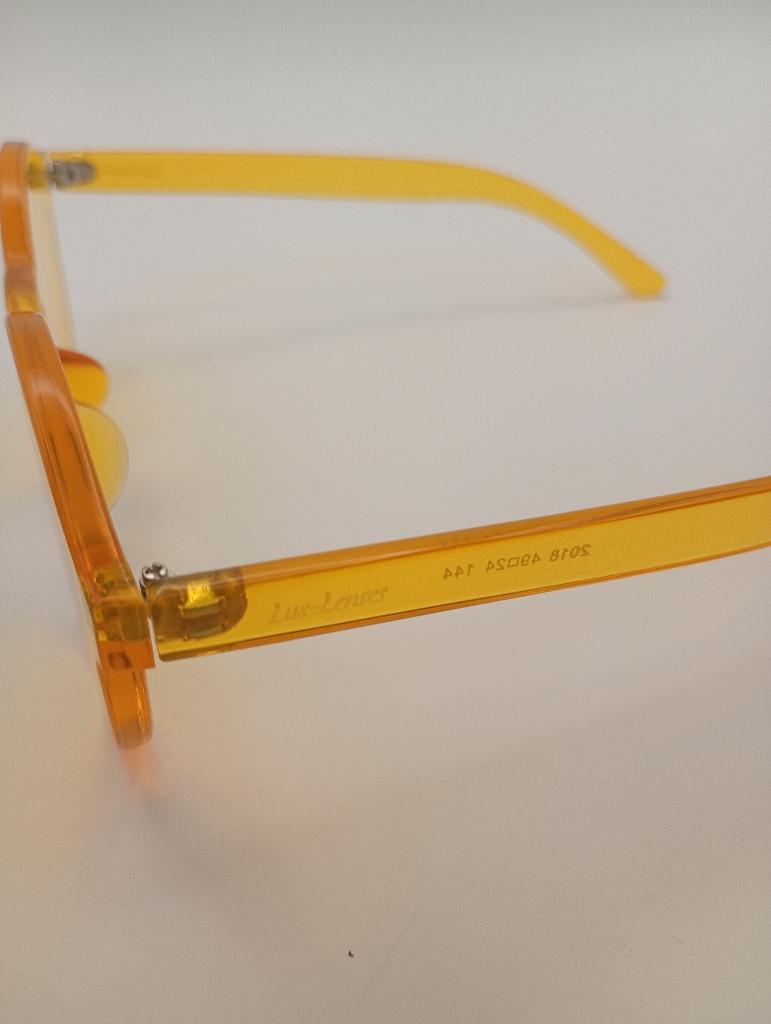 LUX-LENSED 3003YEL TRN Sunglasses Unisex Yellow Cat-eye Yellow Plastic - Image 4