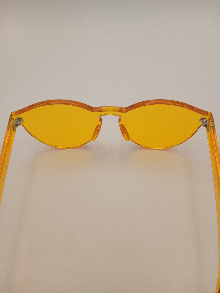 LUX-LENSED 3003YEL TRN Sunglasses Unisex Yellow Cat-eye Yellow Plastic - Image 5