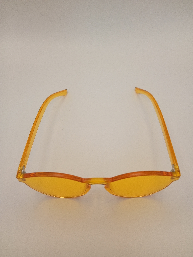 LUX-LENSED 3003YEL TRN Sunglasses Unisex Yellow Cat-eye Yellow Plastic - Image 6