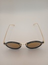 LUX-LENSES SG17SUPB1021GLDBLK Sunglasses Unisex Brown Oval Black Plastic, Metal - Image 3