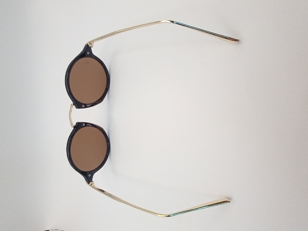 LUX-LENSES SG17SUPB1021GLDBLK Sunglasses Unisex Brown Oval Black Plastic, Metal - Image 6