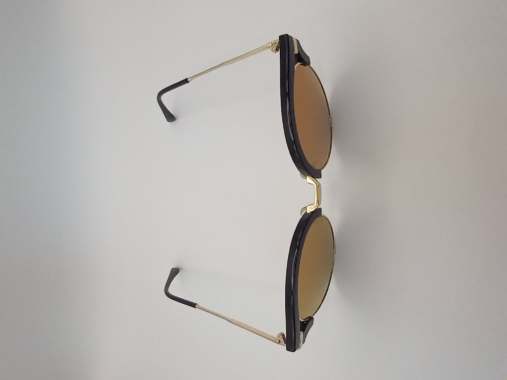 LUX-LENSES LTD 1001PURBLK Sunglasses Unisex Brown Cat-eye Black Plastic, Metal - Image 6