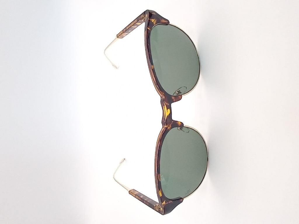 Lux-Lenses SG17SUPA2003BLRPAT Sunglasses Unisex Green Round Brown Plastic - Image 2