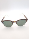 Lux-Lenses SG17SUPA2003BLRPAT Sunglasses Unisex Green Round Brown Plastic - Image 2