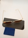 Lux-Lensed 1031REDGLD Sunglasses Unisex Red Hexagonal Gold Metal, Plastic - Image 1