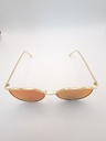 Lux-Lensed 1031REDGLD Sunglasses Unisex Red Hexagonal Gold Metal, Plastic - Image 2