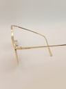 Lux-Lensed 1031REDGLD Sunglasses Unisex Red Hexagonal Gold Metal, Plastic - Image 4