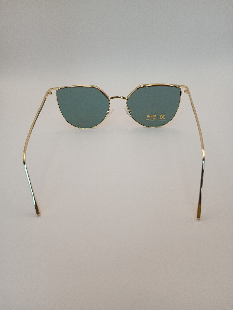 Lux-Lensed 1031REDGLD Sunglasses Unisex Red Hexagonal Gold Metal, Plastic - Image 5