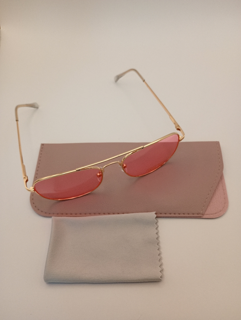 STOCK OF LUX-LENSED LTD SG18SUPA3013PNKGOLD Sunglasses Unisex Pink Cat-eye Gold Metal - Image 2