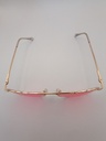STOCK OF LUX-LENSED LTD SG18SUPA3013PNKGOLD Sunglasses Unisex Pink Cat-eye Gold Metal - Image 3