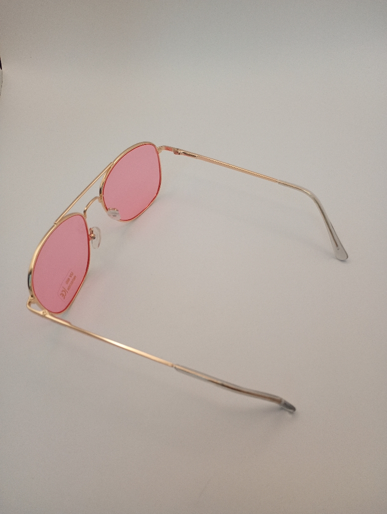 STOCK OF LUX-LENSED LTD SG18SUPA3013PNKGOLD Sunglasses Unisex Pink Cat-eye Gold Metal - Image 5