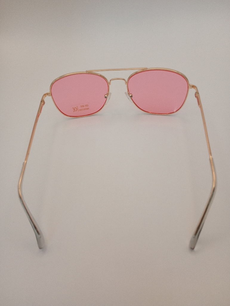 STOCK OF LUX-LENSED LTD SG18SUPA3013PNKGOLD Sunglasses Unisex Pink Cat-eye Gold Metal - Image 6