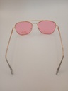 STOCK OF LUX-LENSED LTD SG18SUPA3013PNKGOLD Sunglasses Unisex Pink Cat-eye Gold Metal - Image 6