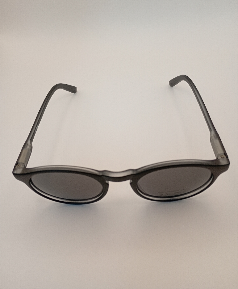 LUX-LENSED LTD 3014BLKBLK Sunglasses Unisex Black Oval Black Plastic - Image 2