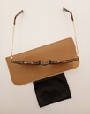 LUX-LENSED LTD 3019GRNGLD Sunglasses Unisex Brown Oval Brown Plastic, Metal - Image 2