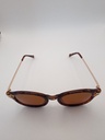 LUX-LENSED LTD 3019GRNGLD Sunglasses Unisex Brown Oval Brown Plastic, Metal - Image 3