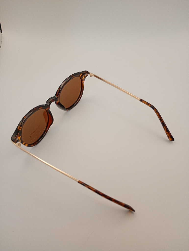 LUX-LENSED LTD 3019GRNGLD Sunglasses Unisex Brown Oval Brown Plastic, Metal - Image 6