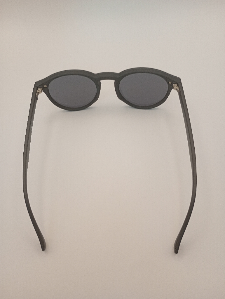 LUX-LENSED LTD SG18SUPA3005BLKB LK Sunglasses Unisex Grey Oval Black Plastic - Image 5