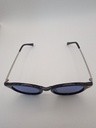 LUX-LENSED LTD 3021BLUSIL Sunglasses Unisex Blue Oval Black Plastic - Image 2