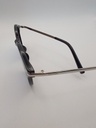 LUX-LENSED LTD 3021BLUSIL Sunglasses Unisex Blue Oval Black Plastic - Image 5