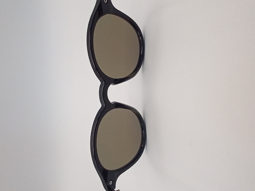 LUX-LENSED LTD 3021BLUSIL Sunglasses Unisex Blue Oval Black Plastic - Image 6