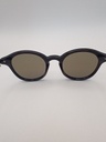 LUX-LENSED LTD 3021BLUSIL Sunglasses Unisex Blue Oval Black Plastic - Image 6