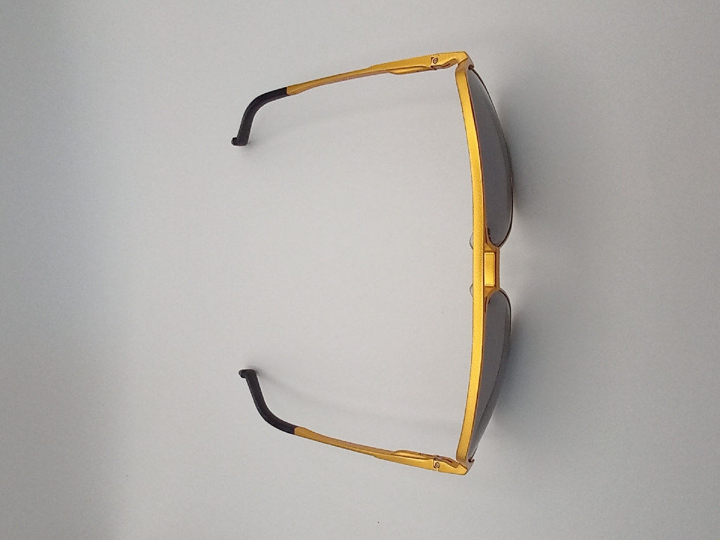 LUX-LENSES LTD SG17SUPA200BLKGLD Sunglasses Unisex Black Aviator Gold Metal, Plastic - Image 2